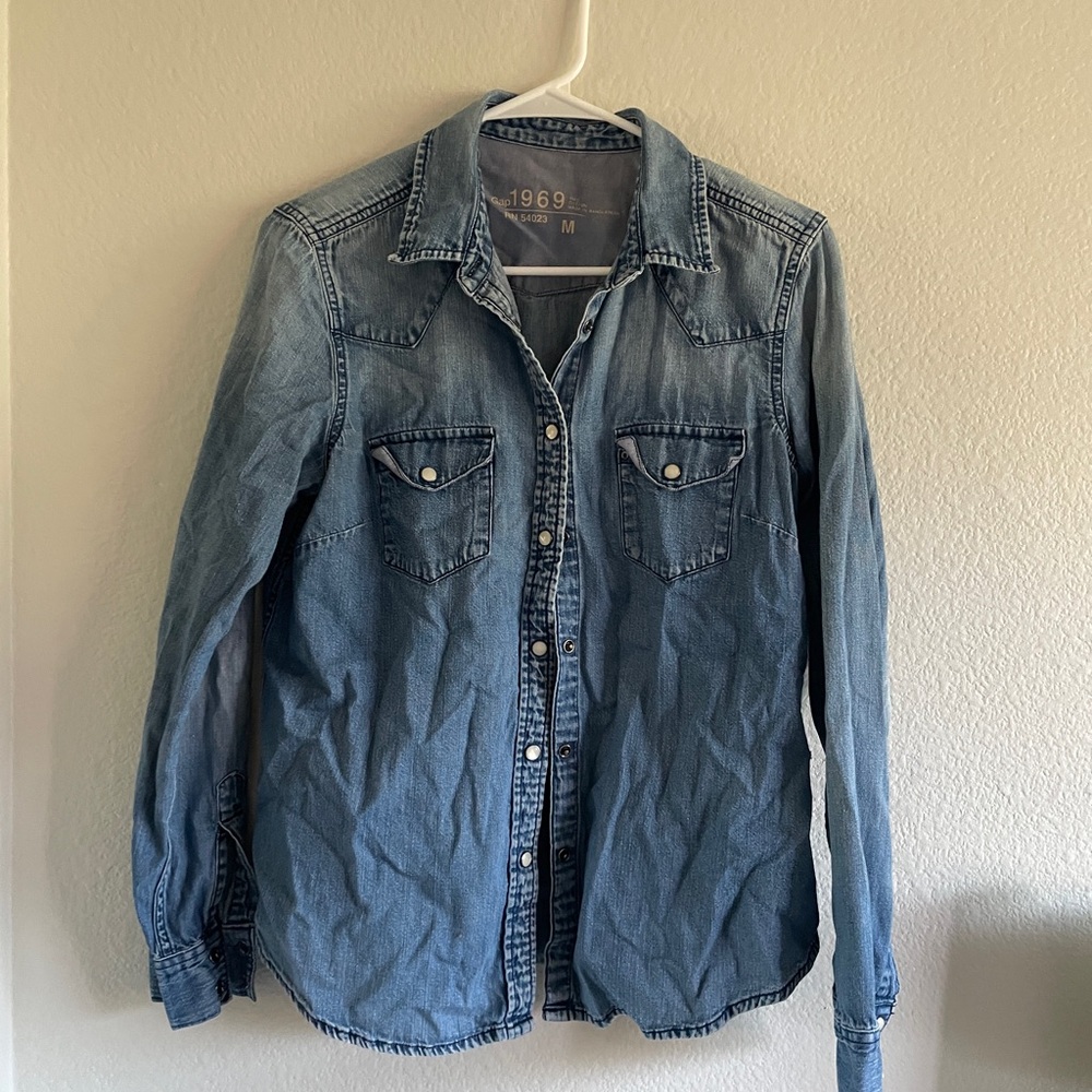 Gap Denim Button-Up Shirt